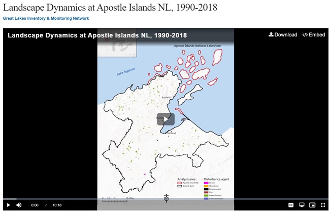 Computer screen shot showing the first frame of a video.