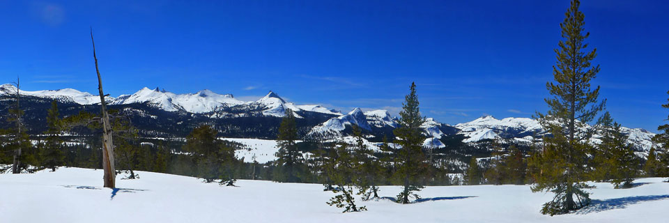 The domes of Tuolumne on April 1, 2017