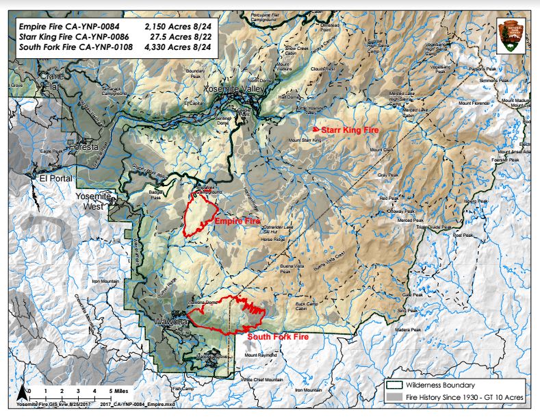 Empire Starr King South Fork Fire Map