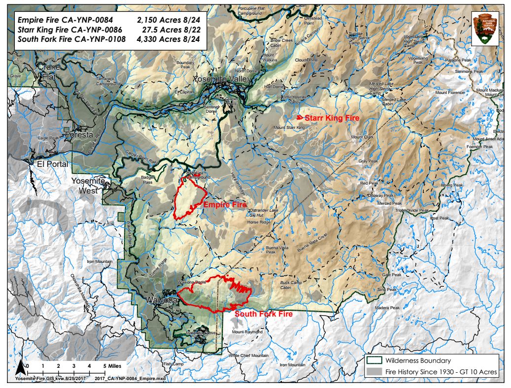 Empire Starr King South Fork Fire Map