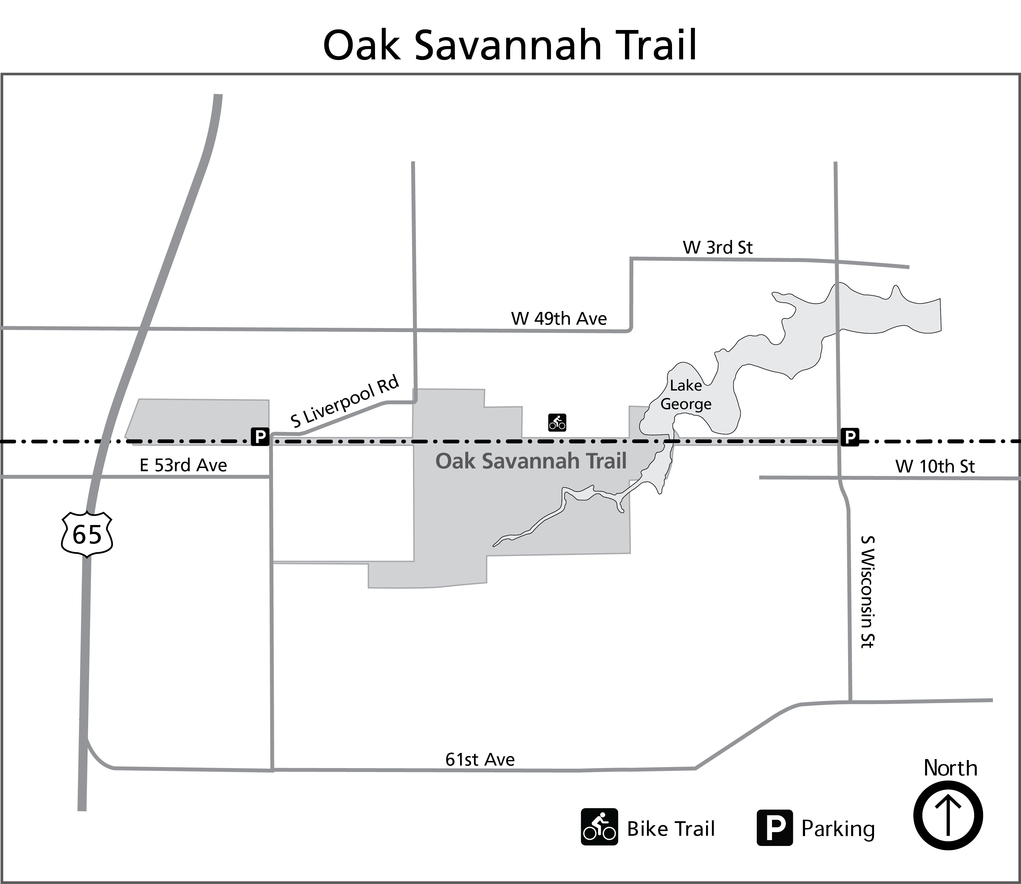 Oak Savannah Trail Map