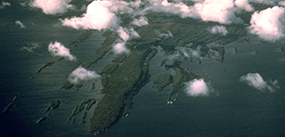An aerial view from the norhteast end of Isle Royale National Park
