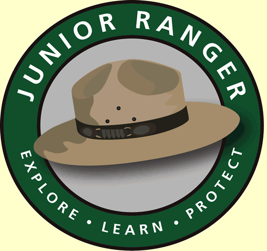 Junior Ranger logo with ranger hat Junior Ranger logo with ranger hat