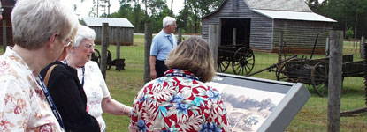 Visitors at Boyhood Farm