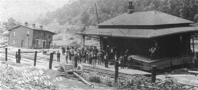 A train station