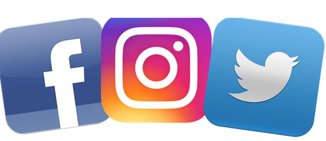 Facebook, Instagram, Twitter logo