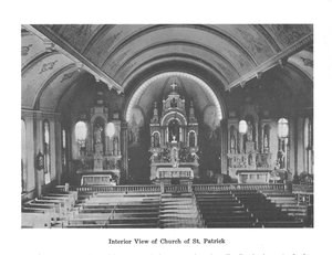 The interior of an old church.