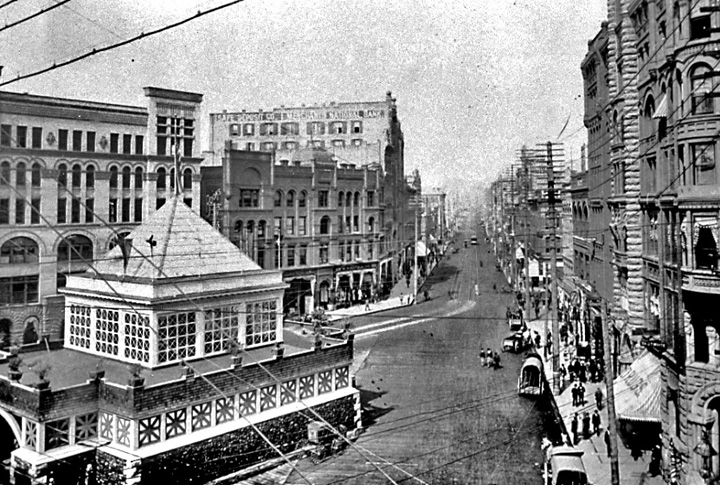 Historic image of downtown Seattle