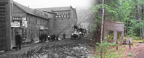 Dyea in 1898 and 2000