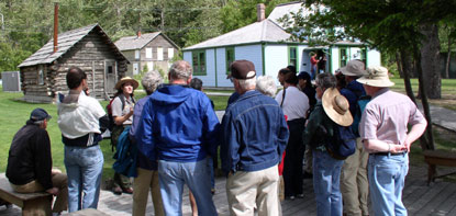 Ranger led walking tour at the Moore House