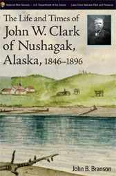 book cover showing a pencil drawing of a lake and hills, with a small historic photo of a man in the corner