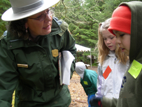 Ranger with students