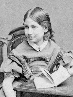 Alice Longfellow as a young girl, c. 1858