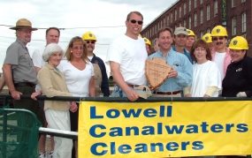 The Lowell Canalwaters cleaners with Hartzog award.