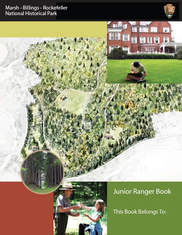 Cover of Marsh-Billings-Rockefeller NHP Junior Ranger book