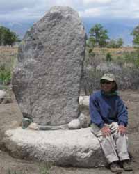 historic cemented granite boulders of Merritt Park
