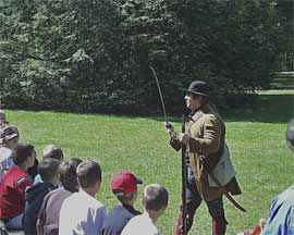 park ranger with students