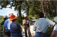 Park visitors enjoying a Ranger program