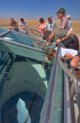 Visitors view a Minuteman II missile at Delta-09