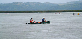 Canoeists on the river
