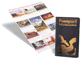 Photo image of the National Park Service Passport and stamps.
