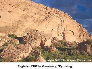 Photo of Register Cliff near Guernsey, WY. Photo of Register Cliff near Guernsey, WY.