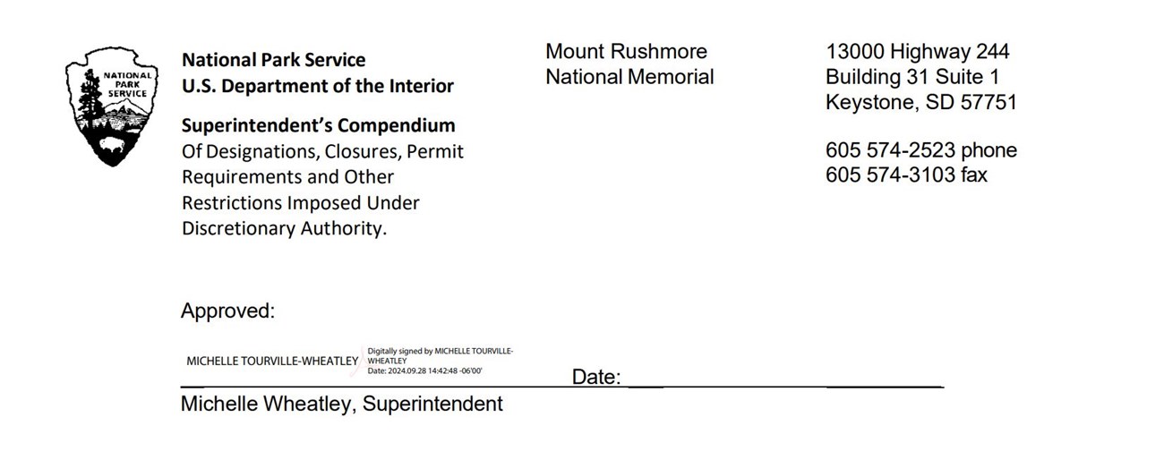 Header page of Superintendent's Compendium with Superintendent Michelle Wheatley's digital signature.