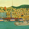 Image of painting titled (Panoramic View of Piers at Fort Mason, the Port of Embarcation), Panel 4
