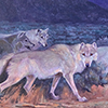 Image of painting titled (Wolves Moving by Night)