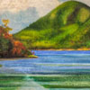 Image of painting titled (Jordan Pond and the Bubbles in the Fall)