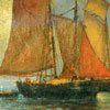 Image of painting titled Fishing Boats in the English Channel