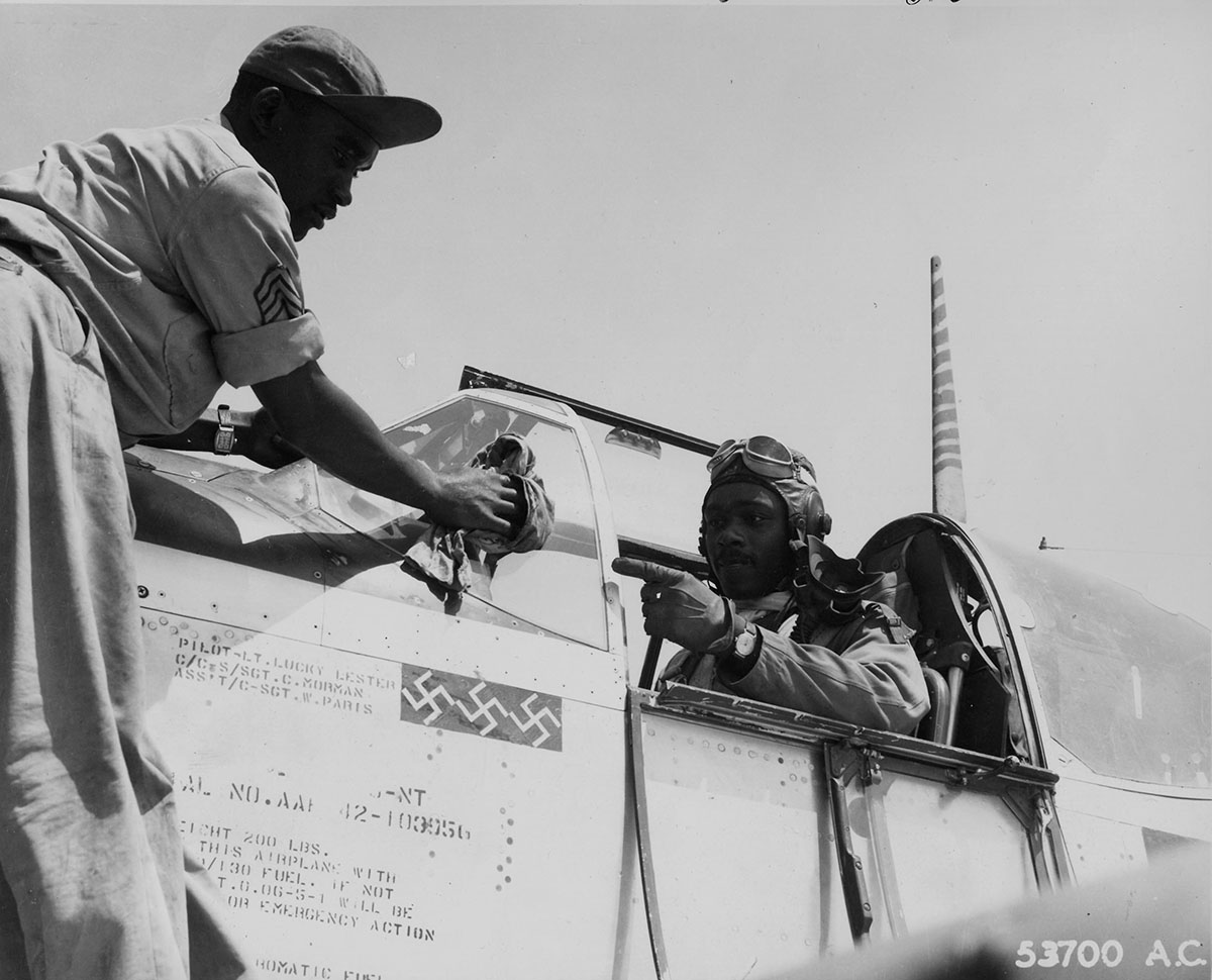 Photograph of Airplane and Pilot