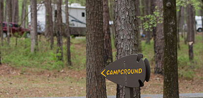 Camping is a popular recreation along the Parkway in the Spring and Fall.