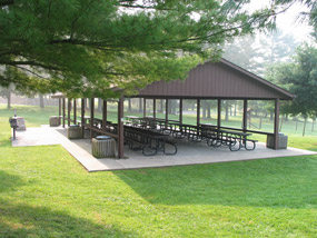 picnic shelter at Grandview