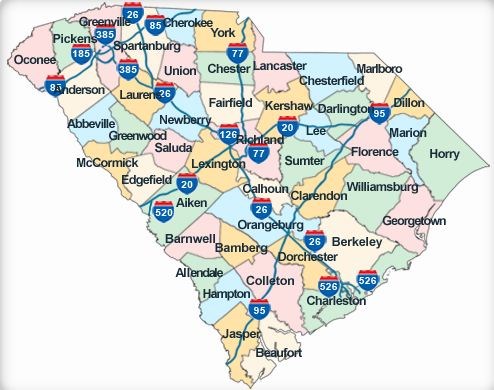 SC DOT Map