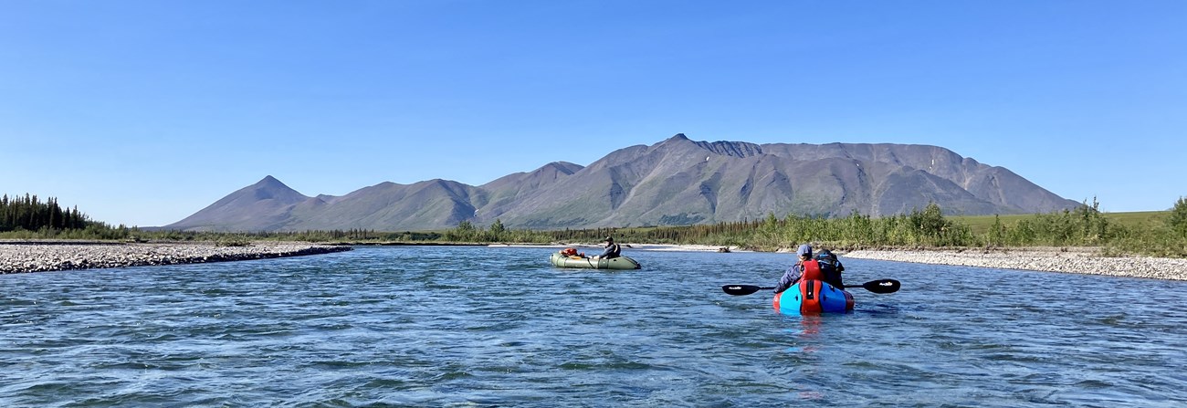 two visitors float kelly river