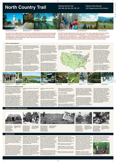 North County National Scenic Trail Brochure Back Page