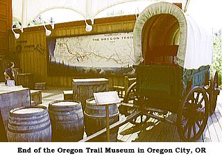 Photo image of the End of the Oregon Trail Interpretive Center in Oregon City, Oregon. Photo image of the End of the Oregon Trail Interpretive Center in Oregon City, Oregon.