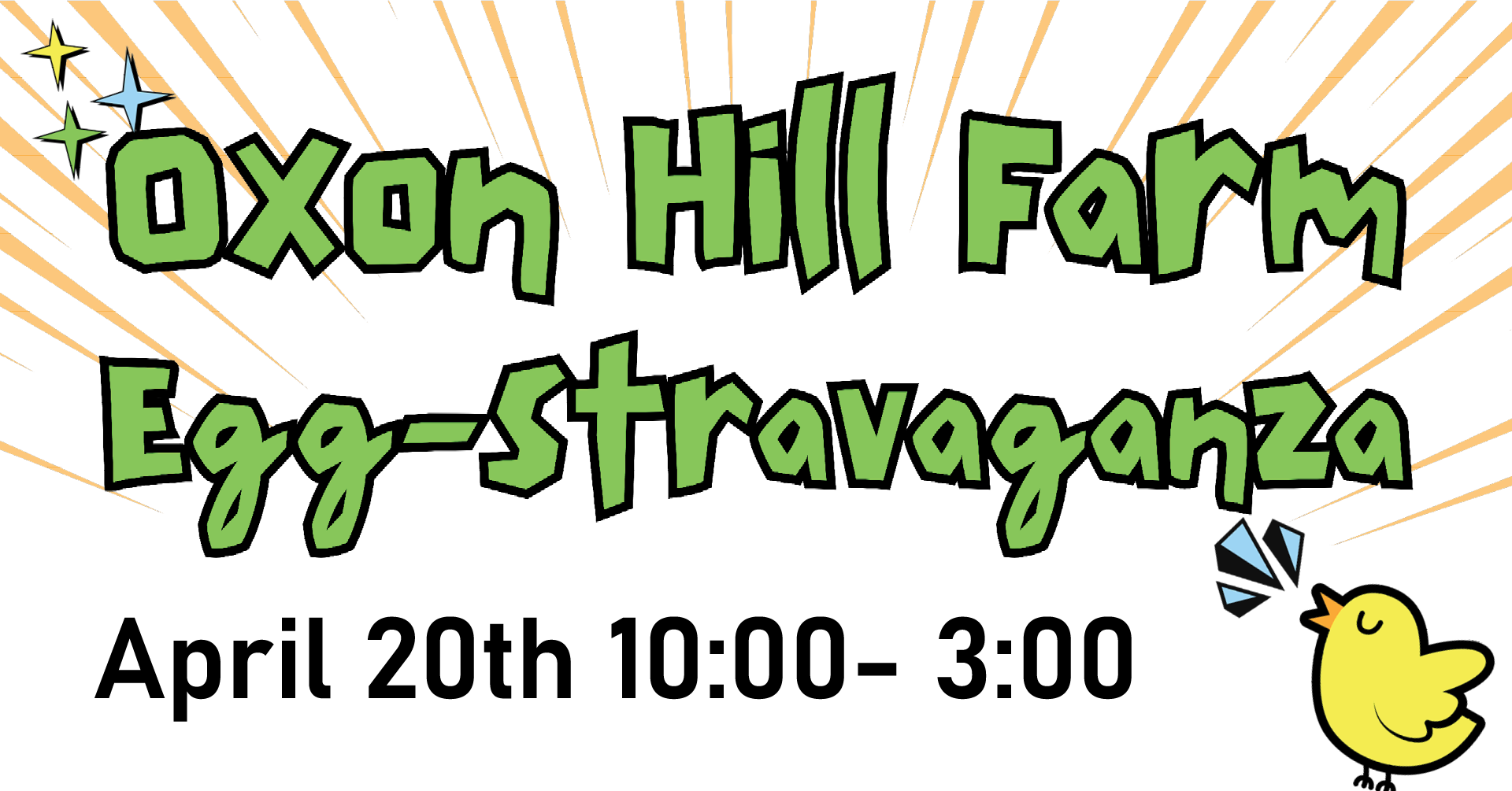 Oxon Hill Farm Eggstravganza April 20th 10:00-3:00