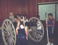 Students learn how a cannon works