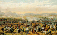 Historic drawing of the Battle