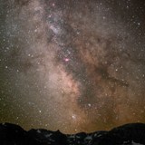 The Milky Way above the parks