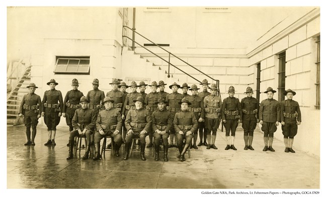 staff of Alcatraz post hospital December 1918