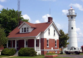 The former Munising Range Light Auxiliary Station is now part of Pictured Rocks National Lakeshore.