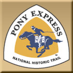 Pony Express NHT logo. Pony Express NHT logo.