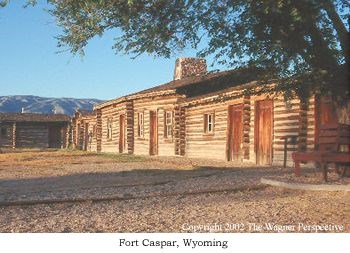 Photo image of the Fort Caspar Pony Express Station.