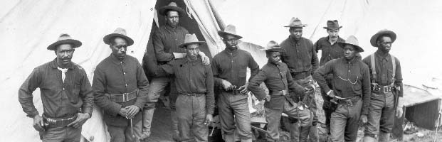 Troop C, 9th Cavalry before being sent to the Philippines in 1900.
