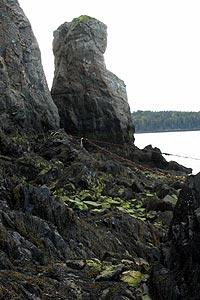 The rock formation called Friar's Head.