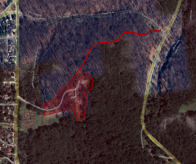 Map of Closure Area for the Record of Determination for the United States Park Policed Rock Creek Horse Stable H-3 facility at 2500 Horse Stable Road NW