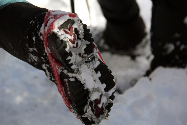 Traction Devices on bottom of boot
